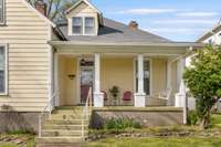 The welcoming front porch.