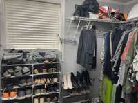 The seller had this closet enlarged, it is twice size of what you see here. Spacious.