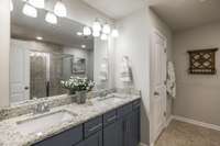 Tile flooring and potty closet are a nice bonus to this space.