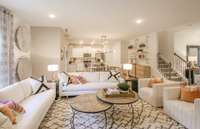 Model / Inspirational Photo: Contact Sales Consultant for the details of actual Home: Aspire # 158.Great Room / Entertaining Layout  - don't miss a thing when family /friends are visiting.