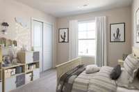 Model / Inspirational Photo: Contact Sales Consultant for the details of actual Home: Aspire # 158.Upstairs 2ndary Bedroom