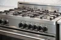 A top of the line Italian Bertazzoni 6-burner range sets this kitchen apart!