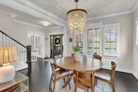 Beautiful dining room and plenty of space to entertain throughout!