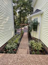 LOVELY WALKWAY ENTRANCE TO THE STR / IN-LAW APT.