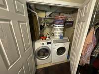 WASHER & DRYER IN CLOSET OF BR 3.