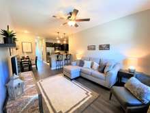 Comfy living room (photo is of model home with same floor plan)