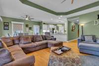 Duel ceiling fans in Great Room and breakfast nook