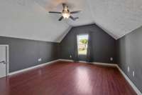 Large bonus room that can be used for office, playroom, media room or 4th bedroom.