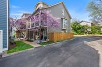 Fully fenced side yard - perfect for pets or grilling!