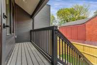 Step out the Kitchen door and enjoy grilling on this covered deck