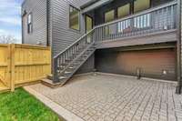 Fenced yard for a dog + patio space for grilling or just relaxing.