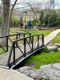 Cute bridge to the playground, and the Adult-only pool!