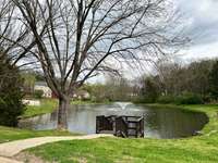 The lovely pond provides a nice place to relax and unwind