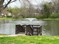 Step out onto the decking and relax and enjoy the calming fountain and pond