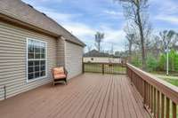 Large deck with privacy