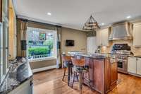 A knockout Gourmet Kitchen all custom designed