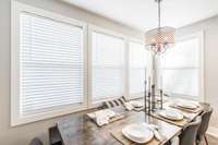 This dining space is perfect! And the natural light in this area is wonderful.