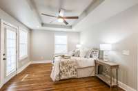 There is great natural light in this space and there is a door outside to the upper deck which is fabulous!
