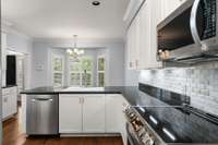 Recently updated cabinetry + appliances