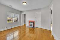 Living room w/ optional gas heater