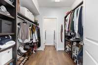 Walk-in closet and laundry