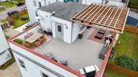 Massive rooftop deck with trex decking