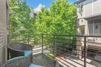 2nd floor balcony off the kitchen