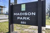 Madison Park is directly across the street from the condo