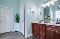 Double vanities, updated shower, large walk in closet