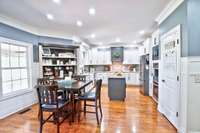 Nice open eat-in kitchen with pantry.