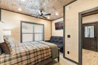 Interior of similar cabin in community.  Interior finishes and furnishings vary from cabin to cabin.