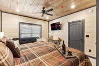 Interior of similar cabin in community.  Interior finishes and furnishings vary from cabin to cabin.