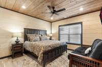 Interior of similar cabin in community.  Interior finishes and furnishings vary from cabin to cabin.