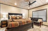 Interior of similar cabin in community.  Interior finishes and furnishings vary from cabin to cabin.