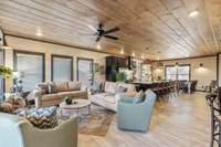 Interior of similar cabin in community.  Interior finishes and furnishings vary from cabin to cabin.