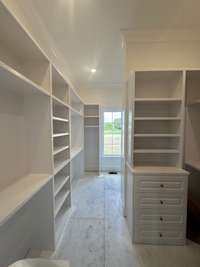 Spacious Primary Wardrobe Closets with lots of natural light.  Photo taken 9/18/24