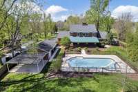 This is a 40'x20' gunite pool that's 10.5 feet deep. It uses Nature2 mineral products.