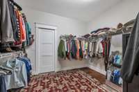 Very large walk in  Master Closet