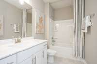 First Floor full bathroom (model home image)