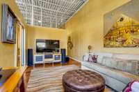 Alternate view of second bedroom, looking towards closet and office area.