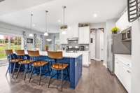 Capacious and Modern kitchen with Island Sink