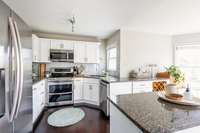 Great cabinet and counter space.