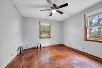 Bedroom 2 with Hardwood Floors and Great Natural Light