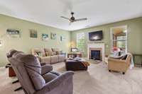 Inviting Living Room off from large kitchen area; Great floor plan for entertaining family & friends.