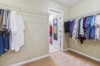 Primary Suite has Large walk in closet with a surprise closet/storage within the closet!