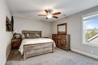 Bedroom 3 with ceiling fan