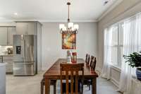 Dining area for your family and guests-notice all of the natural light
