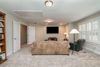 Bonus room includes a 75" Samsung LED TV to help create your dream theater.
