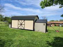 X-large and smaller storage buildings included in the sale