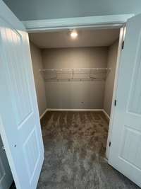 bedroom #3 has a large walk-in closet